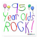 95 Year Olds Rock ! posters by BirthdaysRock 95 Year Olds Rock ! posters