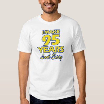 95 YEARS OLD BIRTHDAY DESIGNS T-SHIRTS