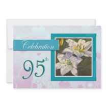 95th Birthday Celebration party invitation - Lily