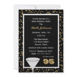95th Birthday Party Invitation -- 95 and Confetti