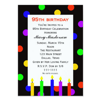 95th Birthday Invitations & Announcements | Zazzle