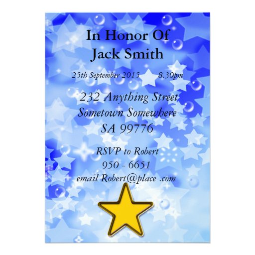 95th Birthday party Invitation for a Superstar.