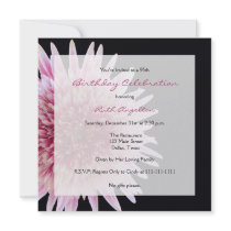 95th Birthday Party Invitation -- Gerbera Daisy