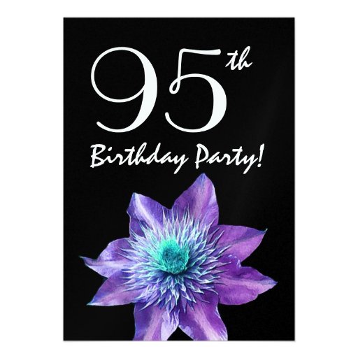 95th Birthday Invitation Templates 95th Birthday Party Template Purple Passion Flower Invites Zazzle 95th Birthday Invitation Templates 95th Birthday Party Template Purple Passion Flower Invites Zazzle
