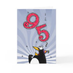 95th Birthday - Penguin Surprise Card