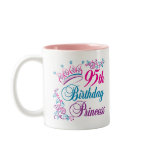 95th Birthday Princess Coffee Mugs