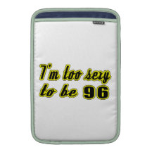 96 birthday designs sleeve for MacBook air