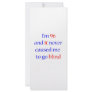 96 never gone blind personalized rack card