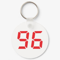 96 ninety-six red alarm clock digital number keychains by Tomaniac 96 ninety-six red alarm clock digital number keychains