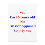 96 Pity Sex Postcard