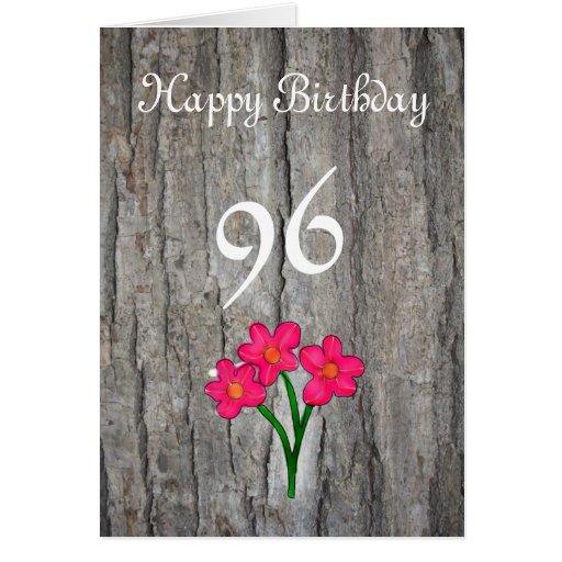 96th Birthday Card Zazzle
