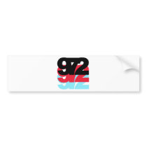 972 Area Code bumper stickers