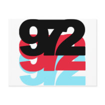 972 Area Code Post Card