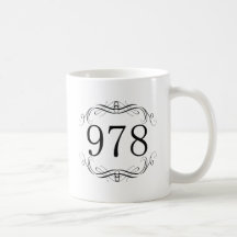 978 Area Code Coffee Mugs