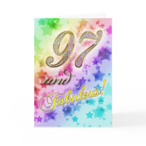 97th birthday for someone Fabulous Card