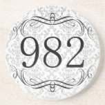 982 Area Code Drink Coaster