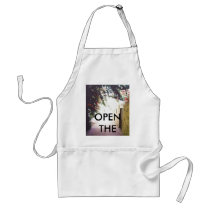 987tyu, OPEN THE DOOR aprons by sulelay 987tyu, OPEN THE DOOR aprons