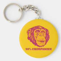 98% Chimpanzee Keychains