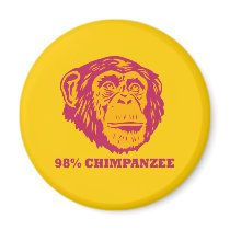 98% Chimpanzee Refrigerator Magnet
