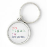 98% Vegan 2% Ice Cream Key Chains