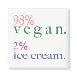 98% Vegan 2% Ice Cream Magnets