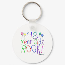 98 Year Olds Rock! Keychain