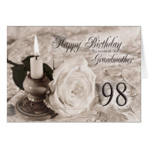 98th Birthday card for Grandmother
