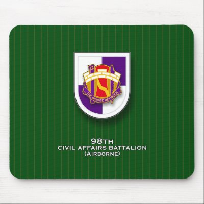 98th Civil Affairs Battalion - Airborne flash Mousepad by a2zgraphicsworks