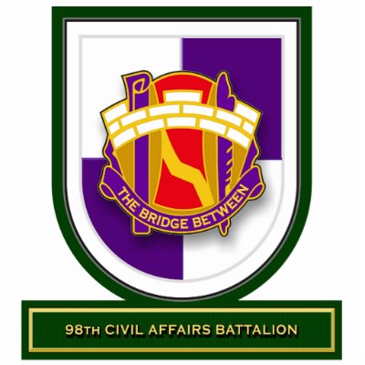 98th Civil Affairs Battalion flash Acrylic Cut Outs by a2zgraphicsworks