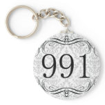 991 Area Code Keychain