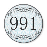 991 Area Code Fridge Magnet
