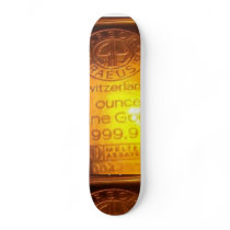 999.9 Gold Skateboard by darshe40 999.9 Gold Skateboard