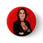 999 becomes 666 Funny Satire Bachmann 2012 Button