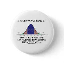 99.7% Confident Within 3 Standard Deviations Mean buttons by wordsunwords 99.7% Confident Within 3 Standard Deviations Mean buttons
