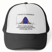 99.7% Confident Within 3 Standard Deviations Mean Mesh Hats