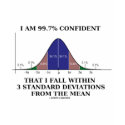 99.7% Confident Within 3 Standard Deviations Mean t-shirts