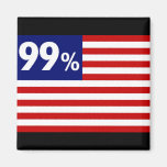99 % American Flag - Occupy Wall Street Refrigerator Magnets