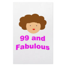 99 and Fabulous! Personalized Stationery