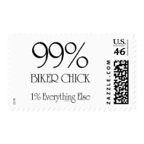 99% Biker Chick postage