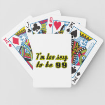 99 birthday designs bicycle poker deck