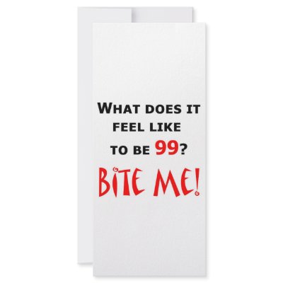 99 Bite Me! Custom Rack Cards by oddballbirthdays8