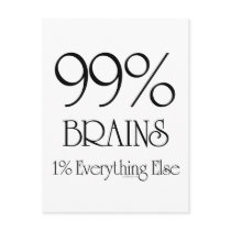 99% Brains postcards