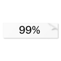 99% BUMPER STICKERS