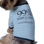 99% Bunny Lover Dog Tshirt