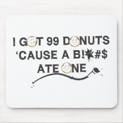 99 Donuts Mousepads by Aokayofficial