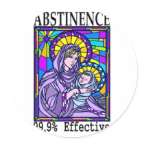 99% effective! round stickers