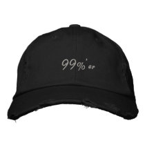 99% er Occupy Wall Street Light Print Cap Embroidered Hat
