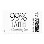 99% Faith Postage Stamp