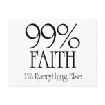 99% Faith Post Cards