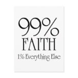 99% Faith Postcard